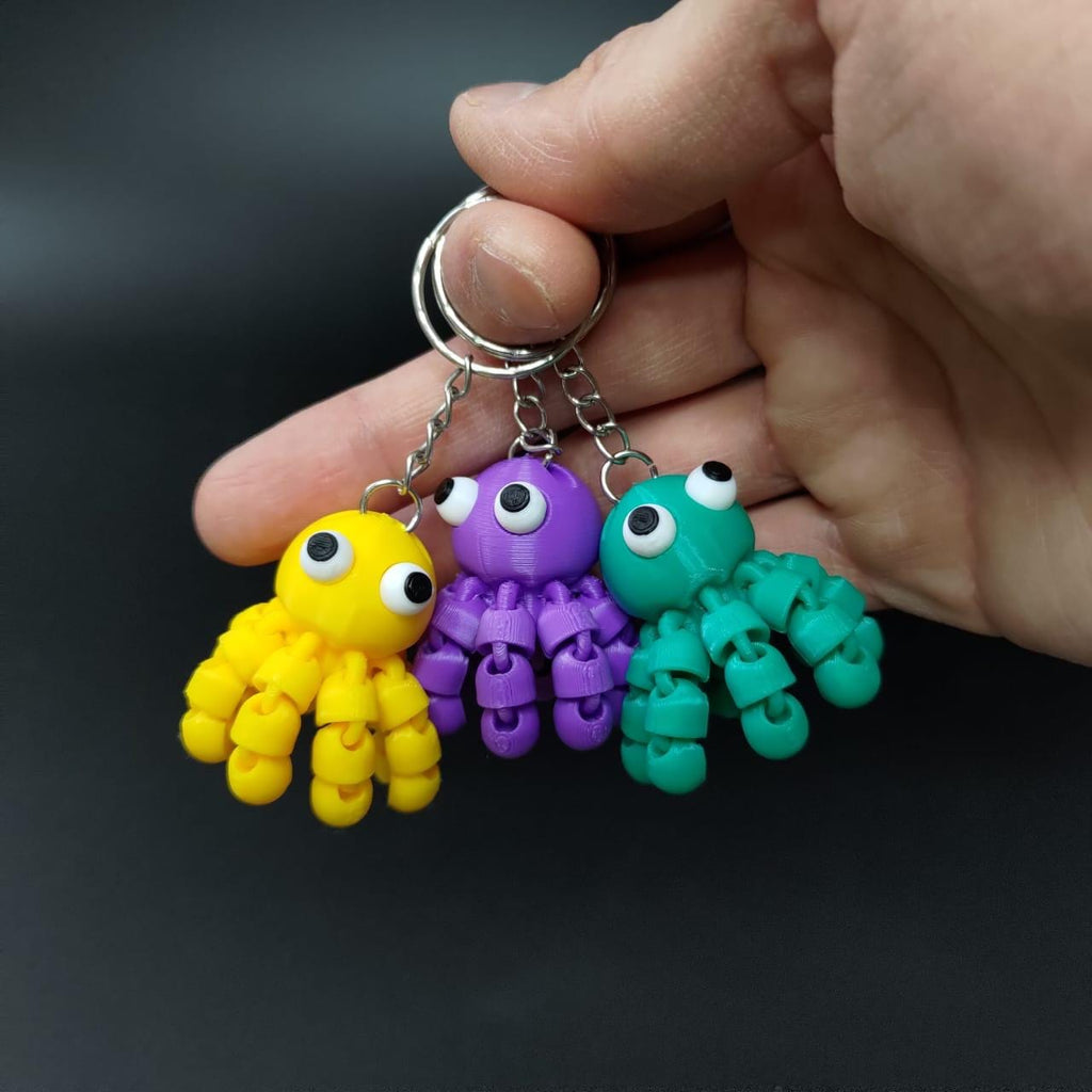 Flexi Octopus Keychain