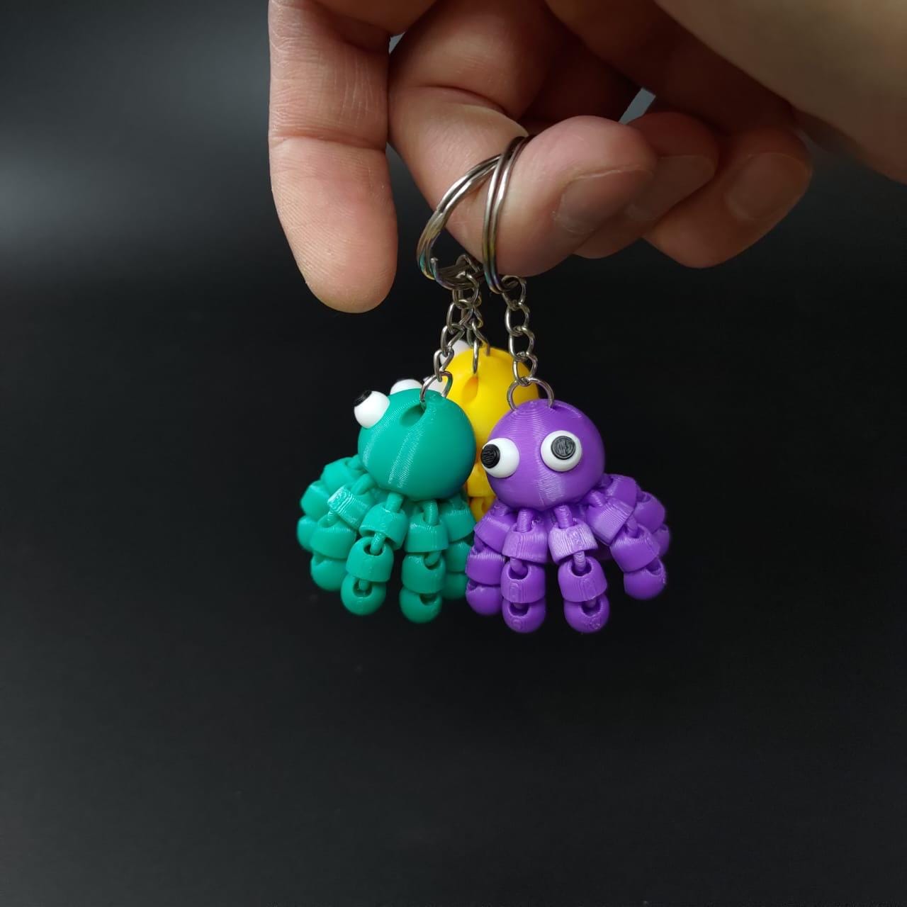 Flexi Octopus Keychain
