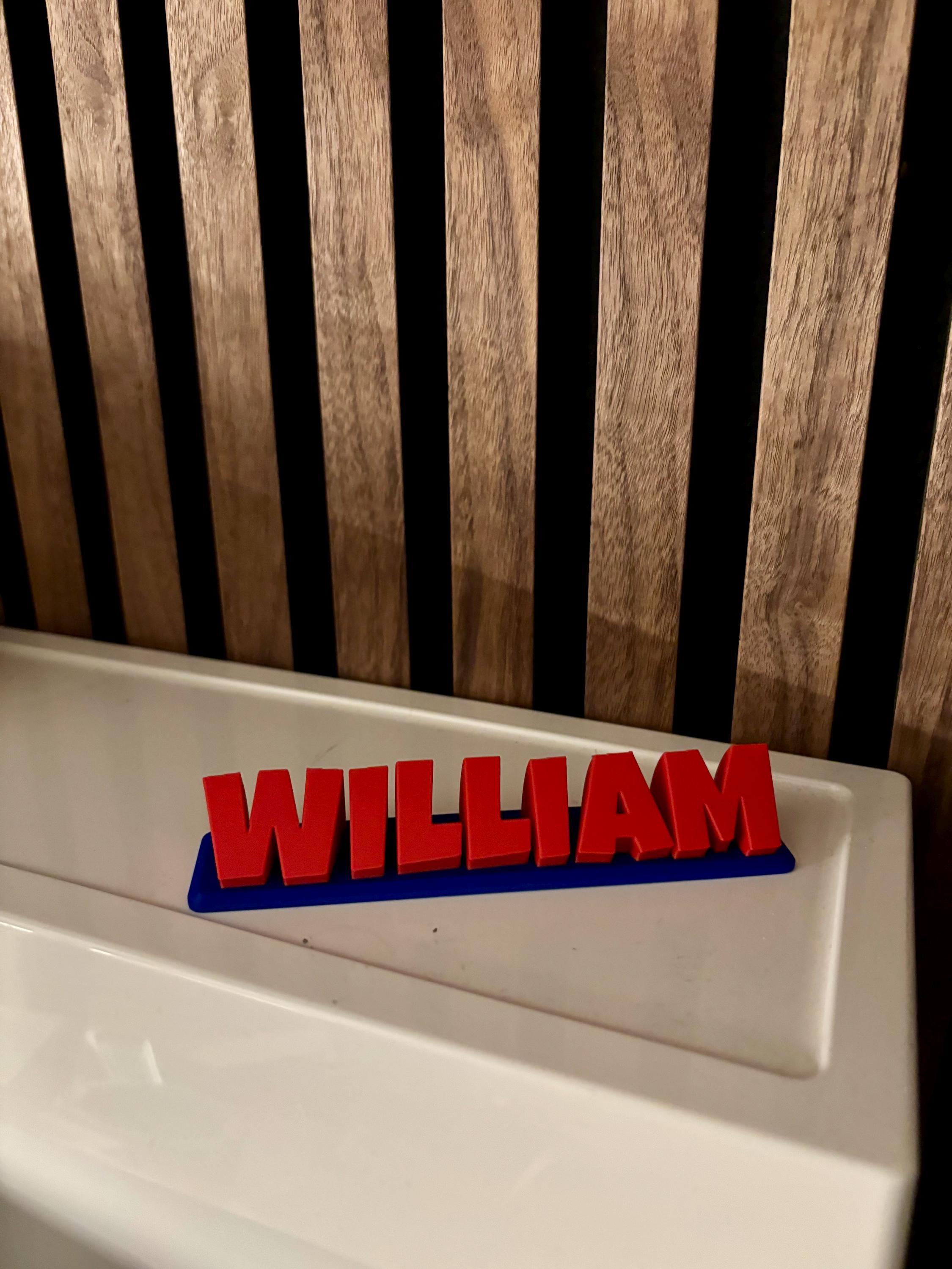 Custom Desk Name Sign