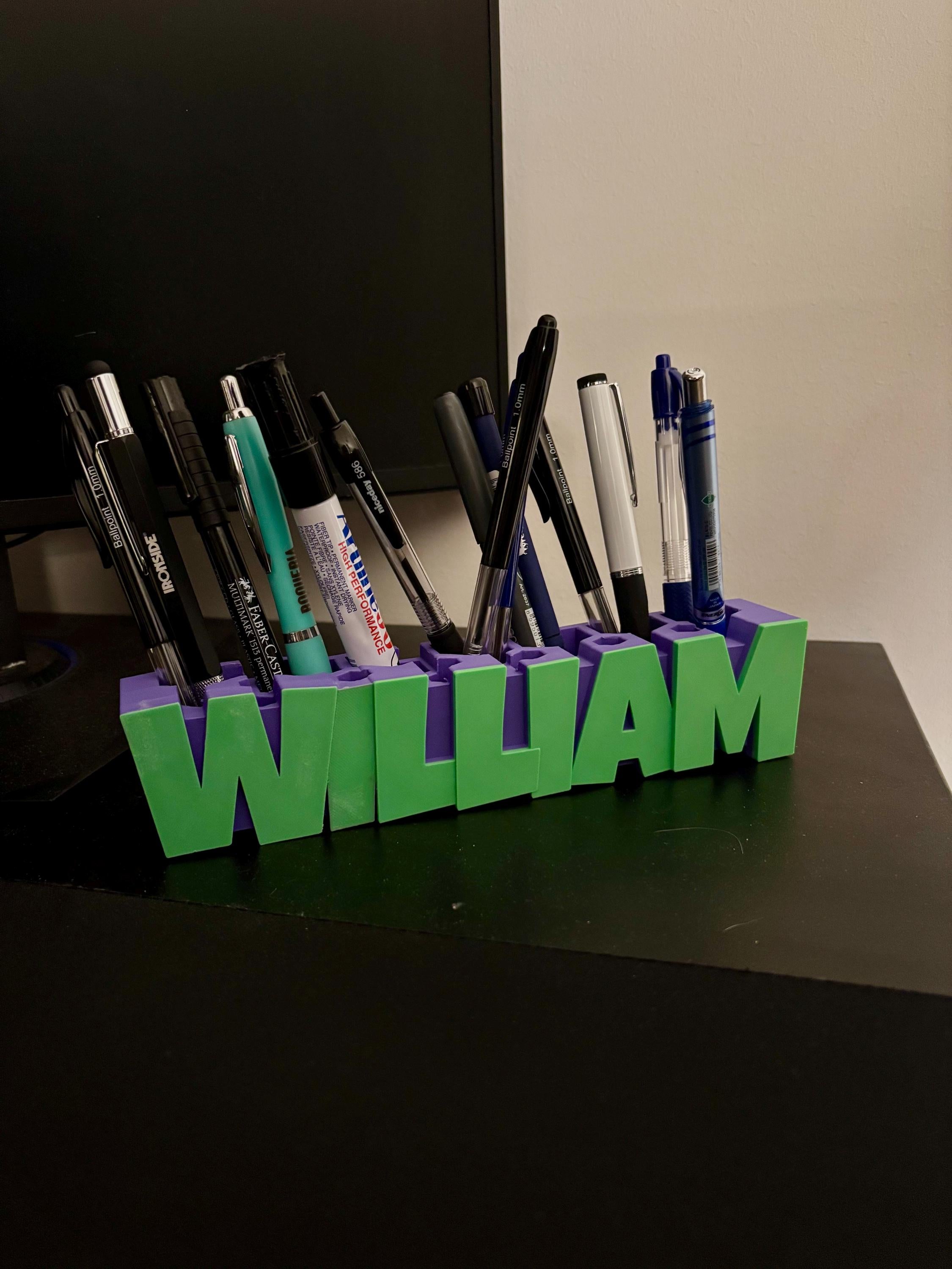 Custom Name Pen Holder