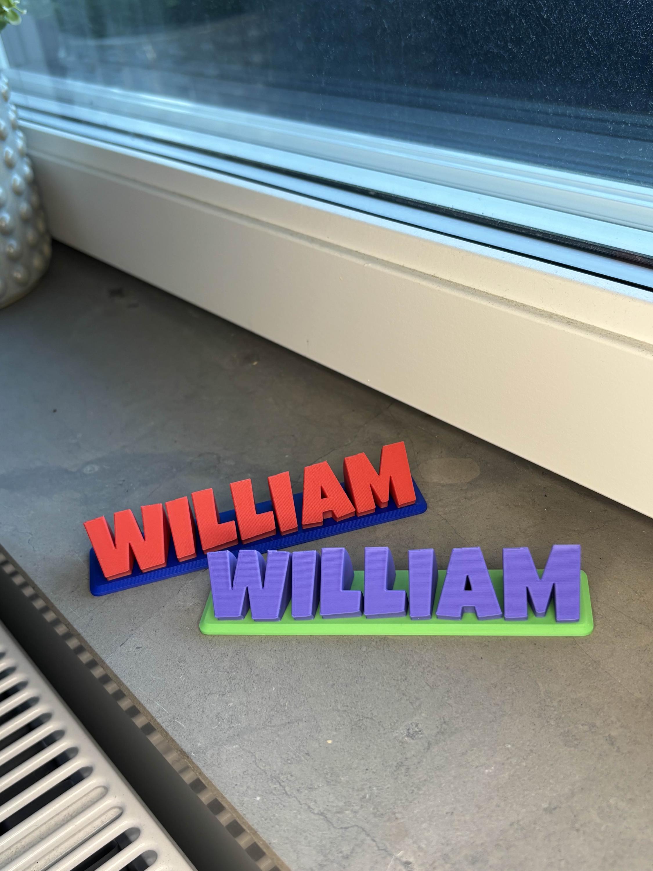 Custom Desk Name Sign