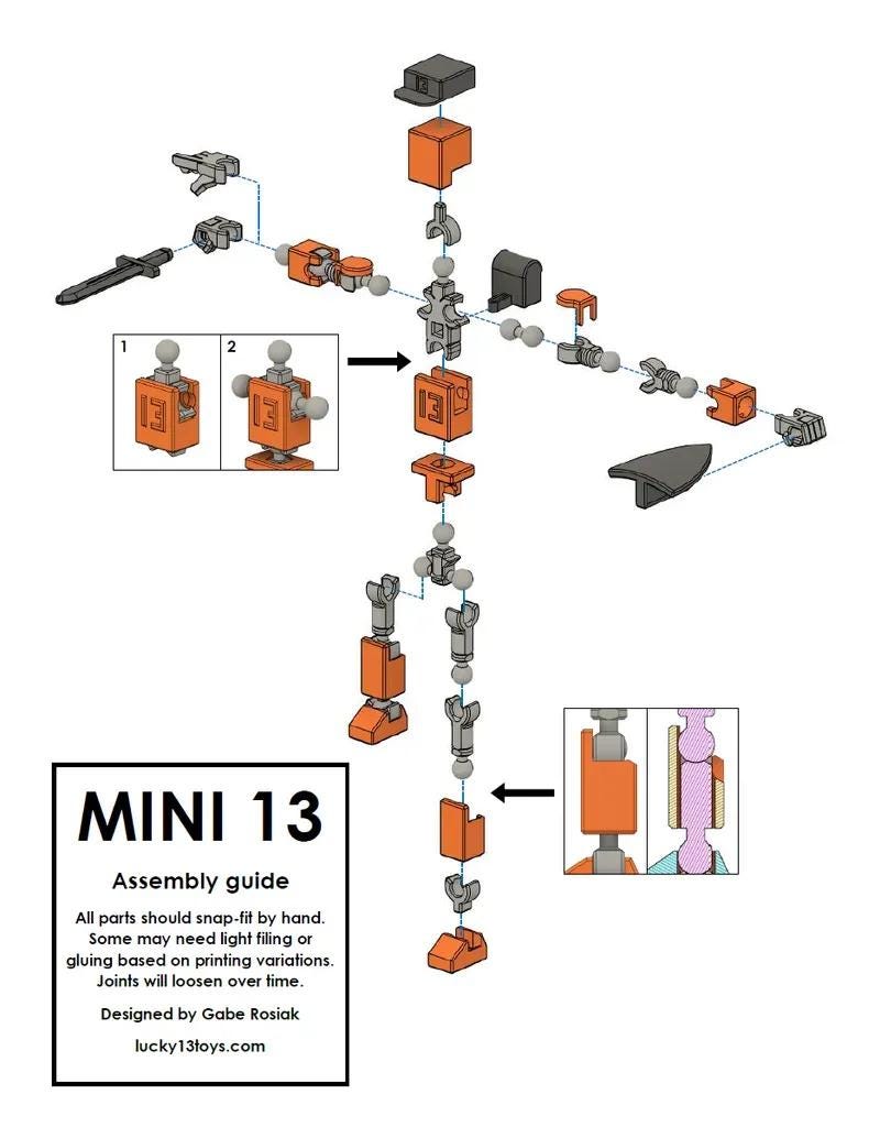 Flexi Robot Figures