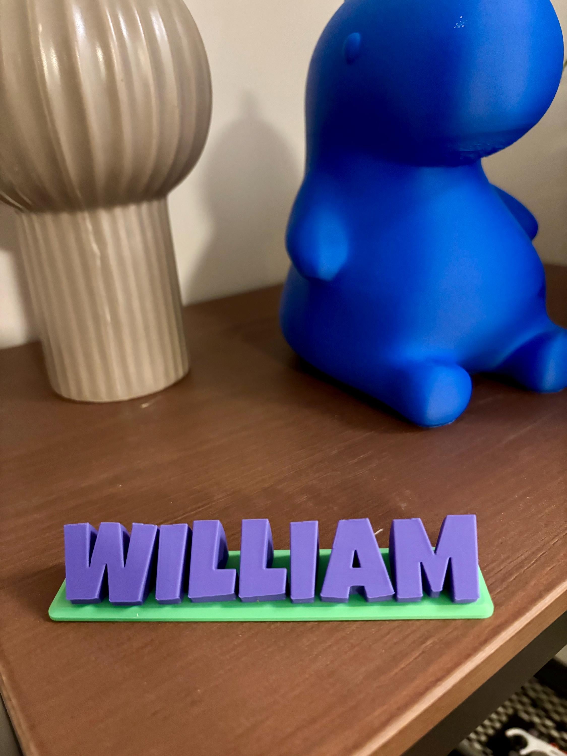 Custom Desk Name Sign
