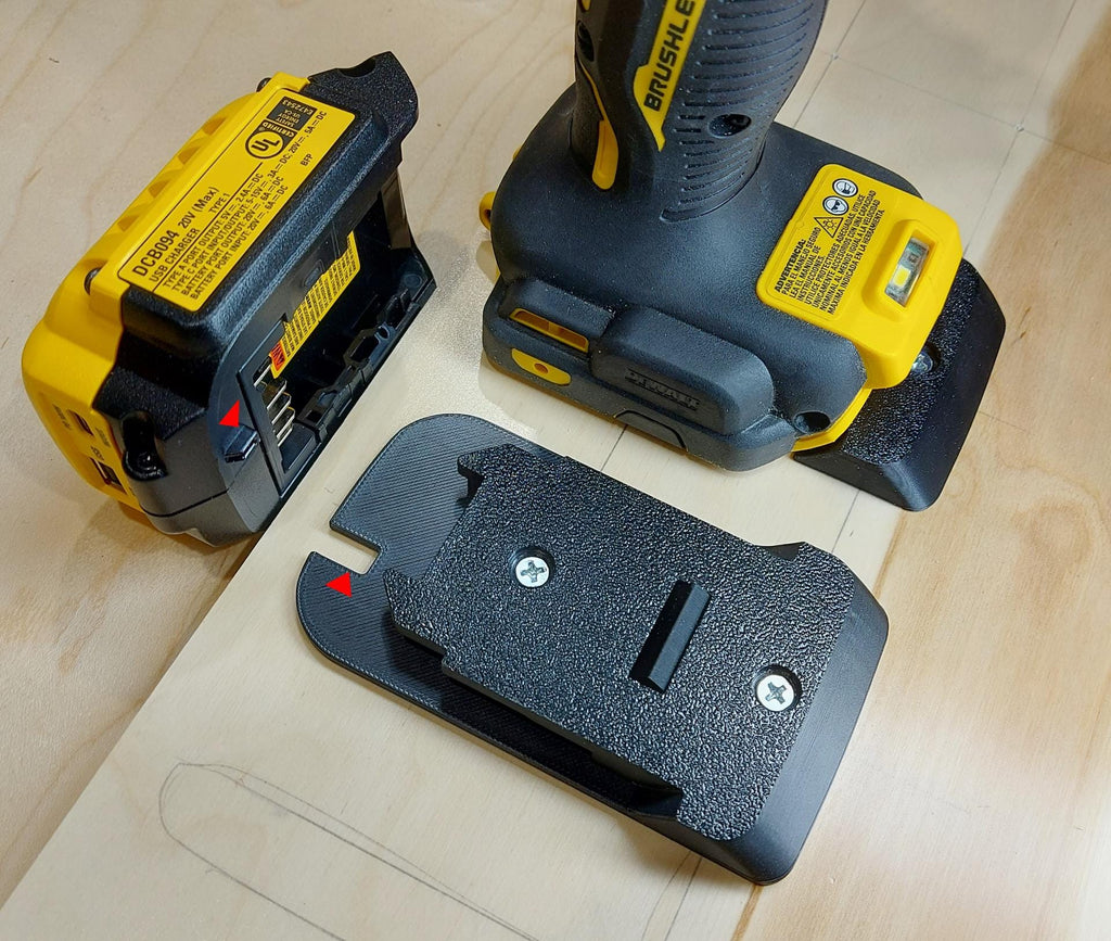DeWalt Style 20V Tool Mount Holder - 4-Pack