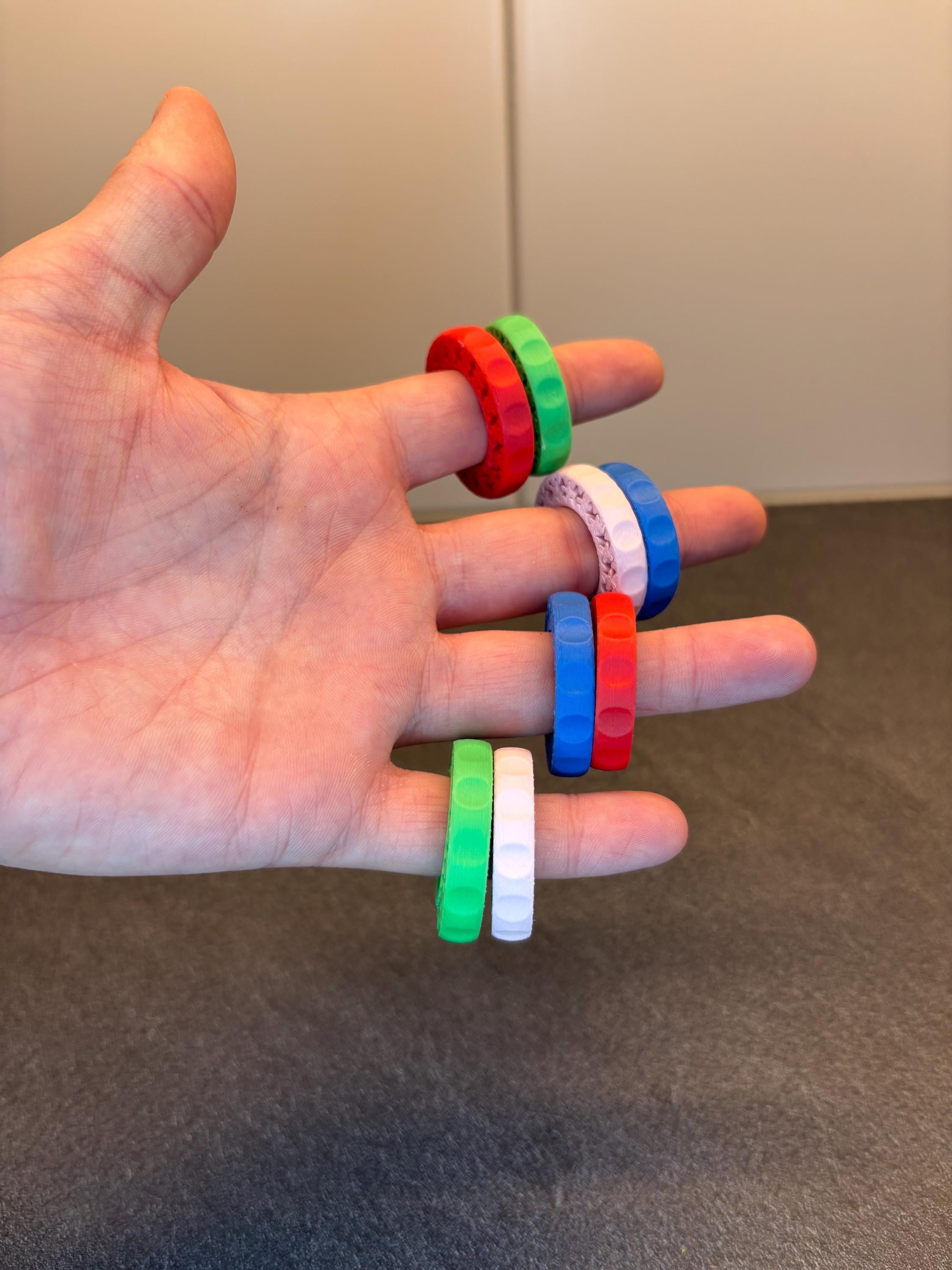 4-Pack Fidget Rings