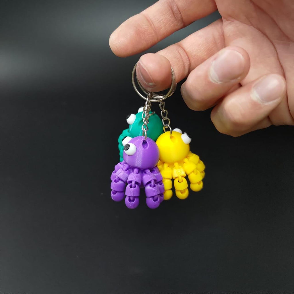 Flexi Octopus Keychain