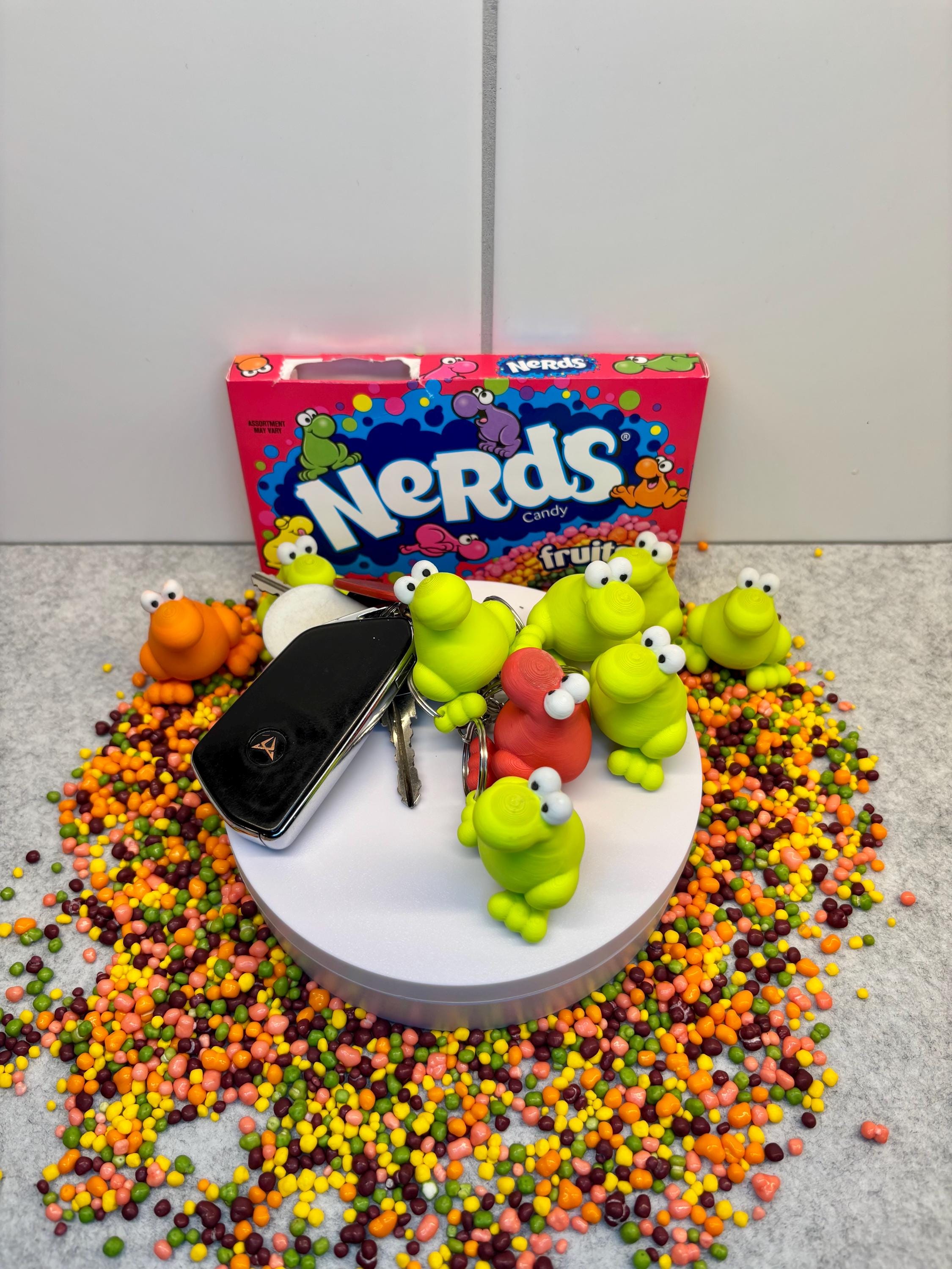 Nerds Frog Keychain