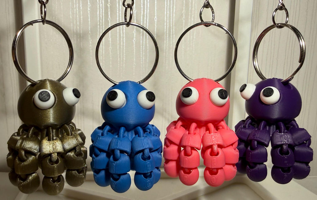 Flexi Octopus Keychain