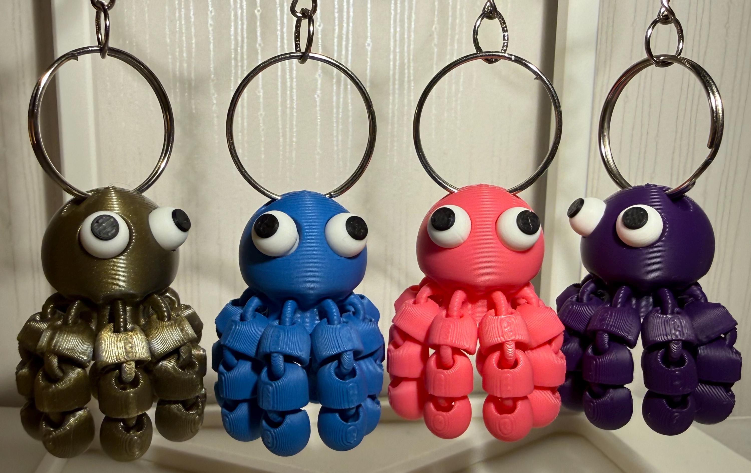 Flexi Octopus Keychain