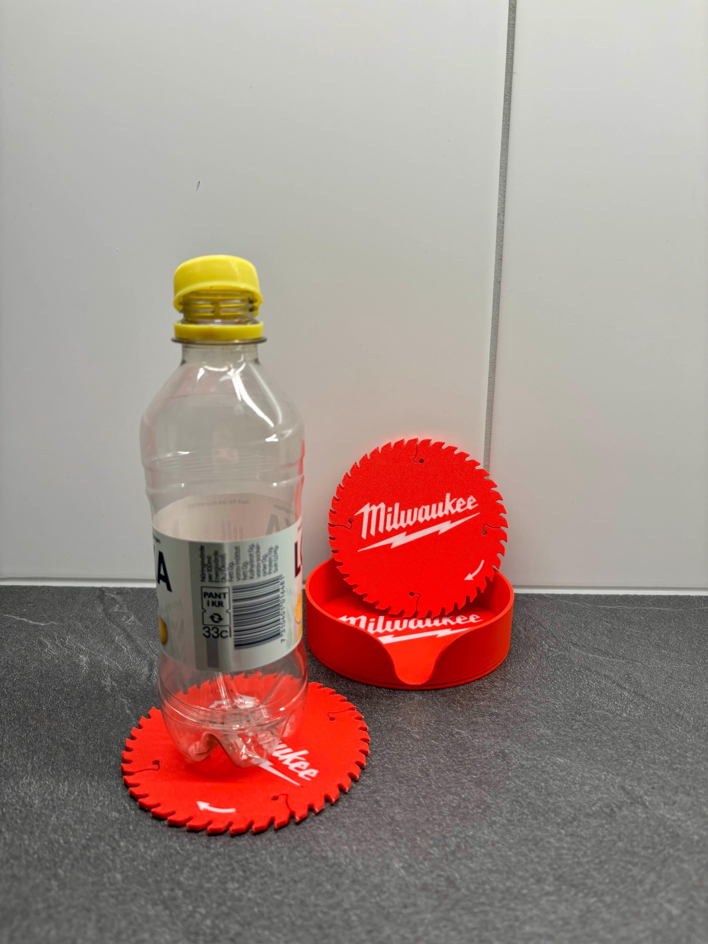 Coaster Set & Holder 4-Piece